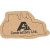 Large Cork Coaster - Bulldozer