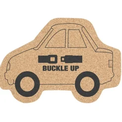Large Cork Coaster - Car