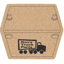 Large Cork Coaster - Car Battery