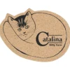 Large Cork Coaster - Cat