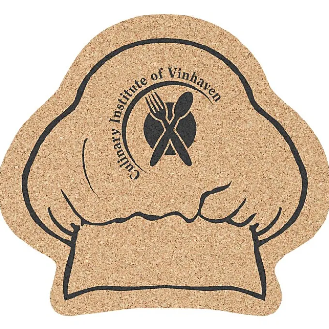 Large Cork Coaster - Chef's Hat