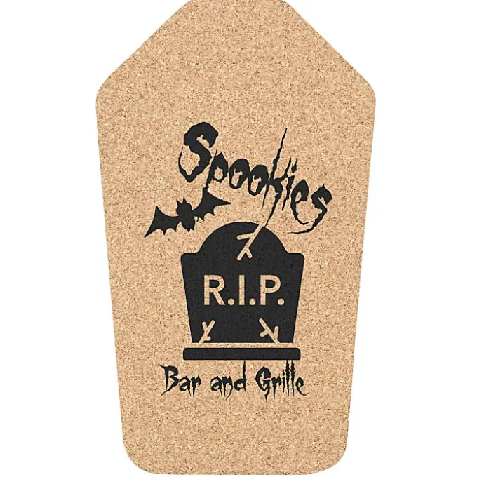 Large Cork Coaster - Coffin