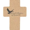 Large Cork Coaster - Cross