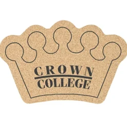 Large Cork Coaster - Crown