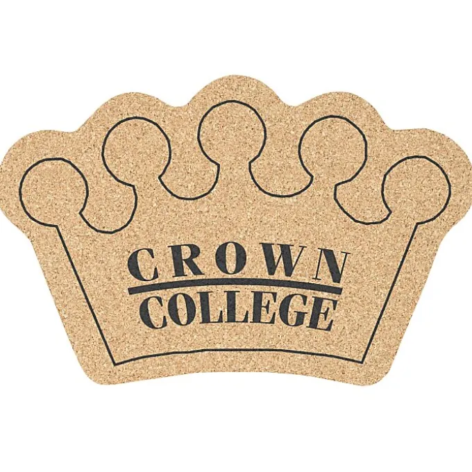 Large Cork Coaster - Crown