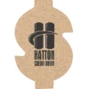 Large Cork Coaster - Dollar Sign