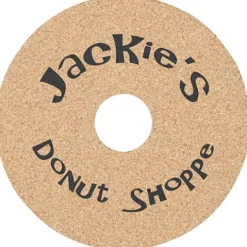 Large Cork Coaster - Donut