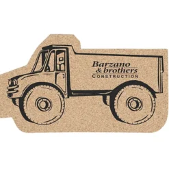 Large Cork Coaster - Dump Truck
