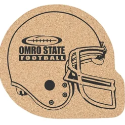 Large Cork Coaster - Football Helmet