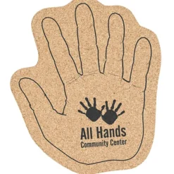 Large Cork Coaster - Hand