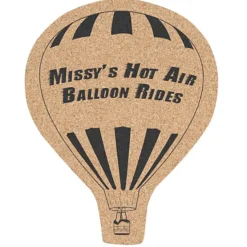 Large Cork Coaster - Hot Air Balloon