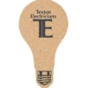 Large Cork Coaster - Light Bulb