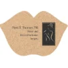 Large Cork Coaster - Lips