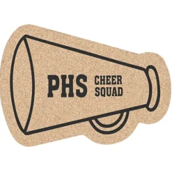 Large Cork Coaster - Megaphone