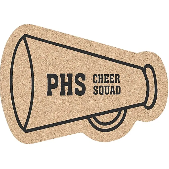 Large Cork Coaster - Megaphone