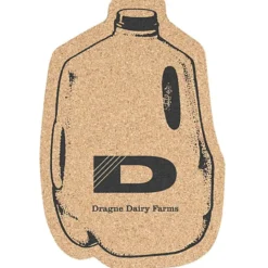 Large Cork Coaster - Milk Jug