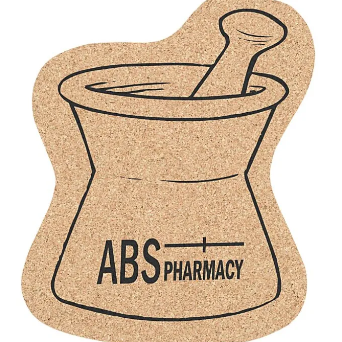 Large Cork Coaster - Mortar & Pestle