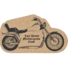 Large Cork Coaster - Motorcycle