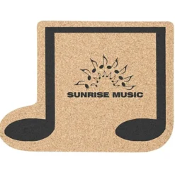 Large Cork Coaster - Music Note