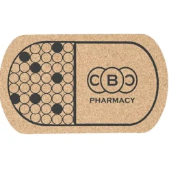 Large Cork Coaster - Pill