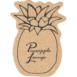 Large Cork Coaster - Pineapple