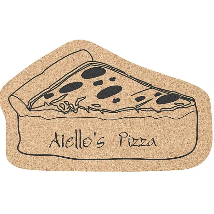 Large Cork Coaster - Pizza Slice