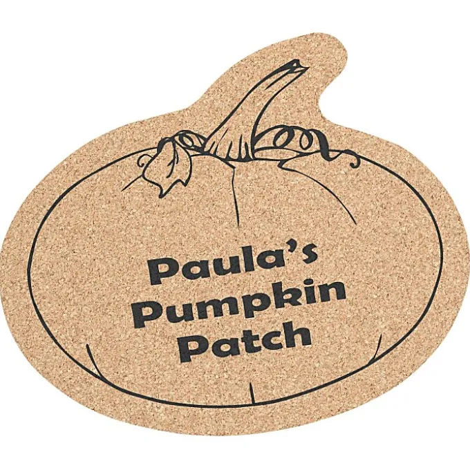 Large Cork Coaster - Pumpkin