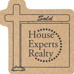 Large Cork Coaster - Realty Sign