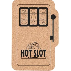 Large Cork Coaster - Slot Machine