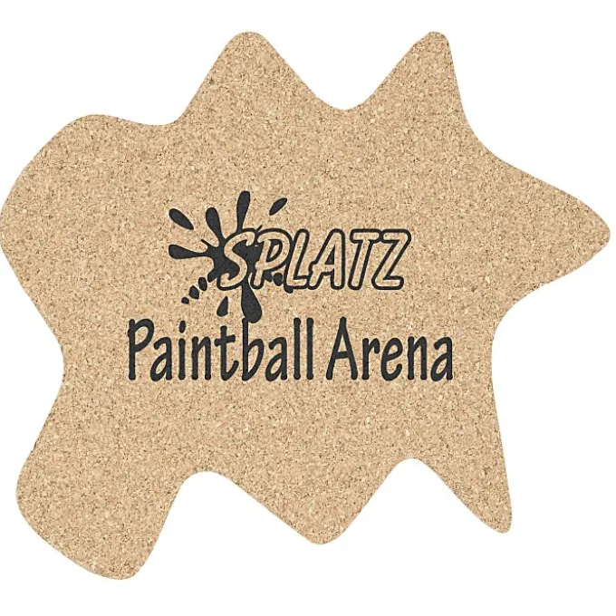 Large Cork Coaster - Splat