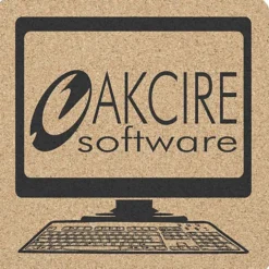 Large Cork Coaster - Square Computer