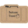 Large Cork Coaster - Suitcase