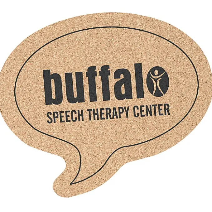 Large Cork Coaster - Talk Bubble