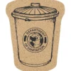 Large Cork Coaster - Trash Can