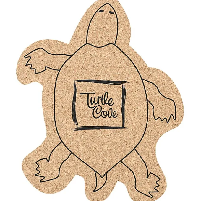 Large Cork Coaster - Turtle