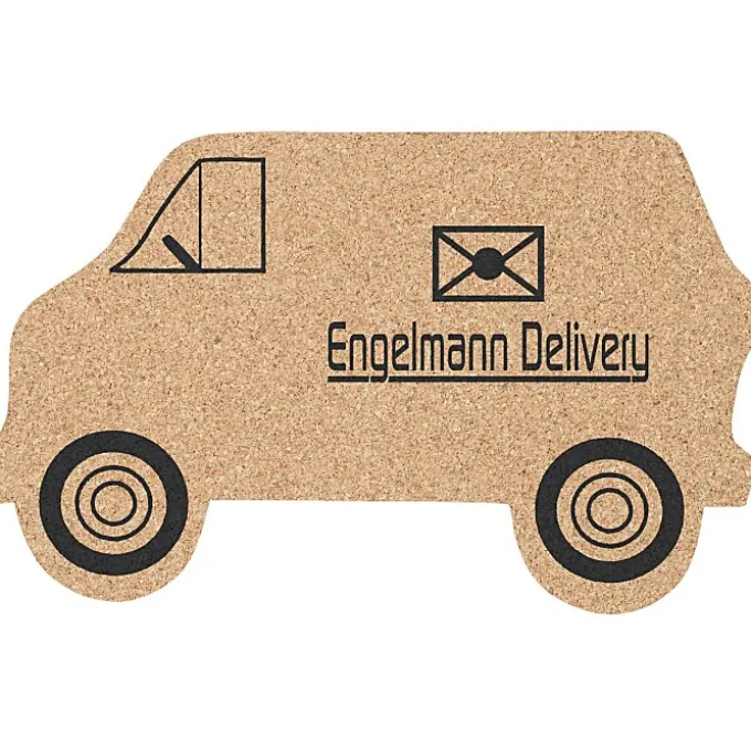 Large Cork Coaster - Van