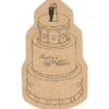 Large Cork Coaster - Wedding Cake