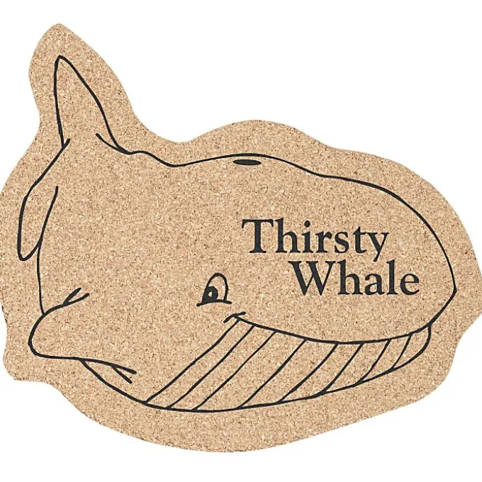 Large Cork Coaster - Whale