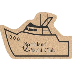 Large Cork Coaster - Yacht