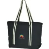 Large Cotton Canvas Admiral Tote - Embroidered