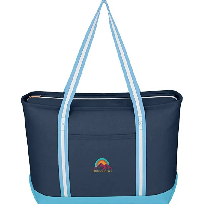 Large Cotton Canvas Admiral Tote - Embroidered