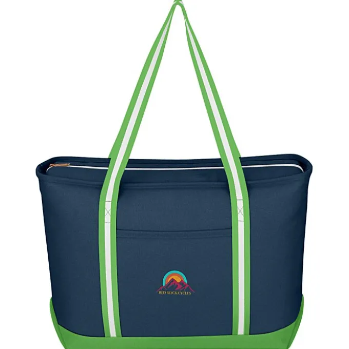 Large Cotton Canvas Admiral Tote - Embroidered