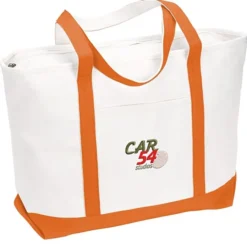 Large Heavyweight Cotton Canvas Tote - Embroidered