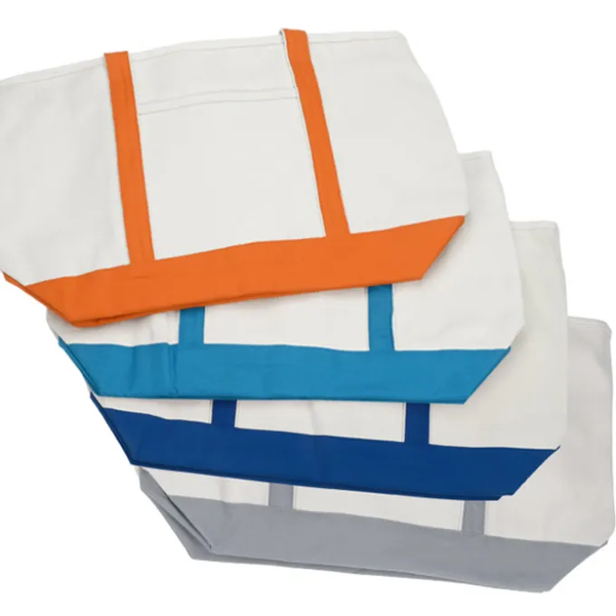 Large Heavyweight Cotton Canvas Tote - Embroidered