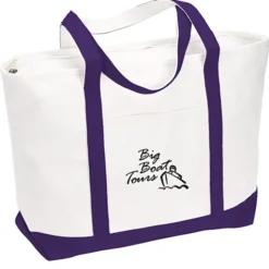 Large Heavyweight Cotton Canvas Tote - 24 hr