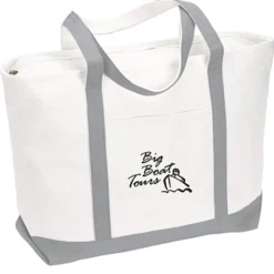 Large Heavyweight Cotton Canvas Tote - 24 hr