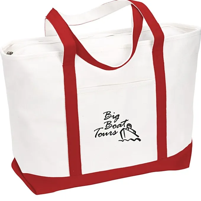Large Heavyweight Cotton Canvas Tote - 24 hr
