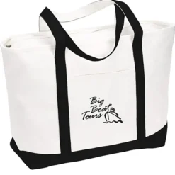 Large Heavyweight Cotton Canvas Tote - 24 hr