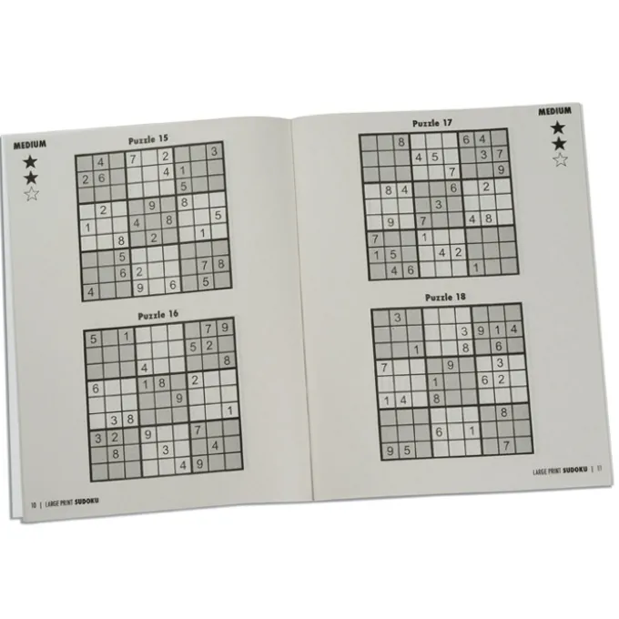 Large Print Sudoku Puzzle Book & Pencil - Volume 2