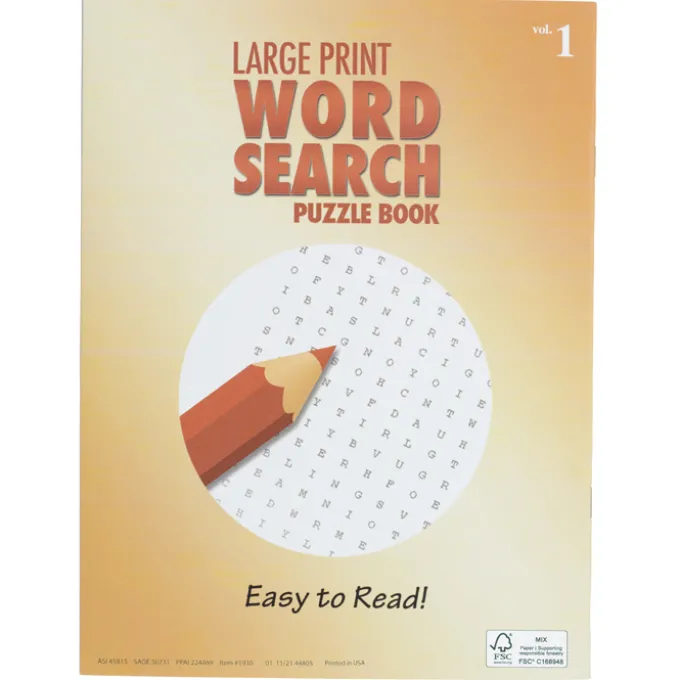 Large Print Word Search Puzzle Book - Volume 1